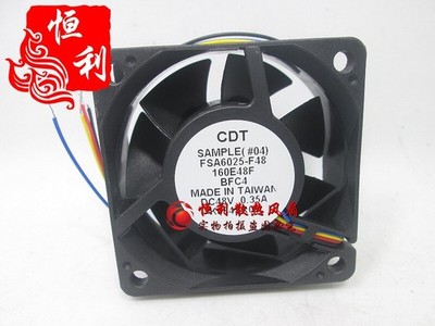 1PC CDT SAMPLE FSA6025-F48 160E48F BFC4 48V 0.35A 6CM cooling fan  #as