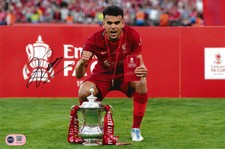 LUIS DIAZ SIGNED LIVERPOOL FA CUP WIN 12X8 PHOTO (ACG CERT AG18730)