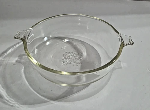 Vintage Pyrex 019 Clear Glass Bowl 20oz Baking Casserole Dish