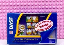 BASF  "DONALD DUCK"  1995  EUROPE    TYPE II   BLANK CASSETTE TAPE (1) (SEALED)
