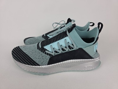 Puma Tsugi Jun Mens Size 12 Ash Black Silver Low Lace Up Running Shoes