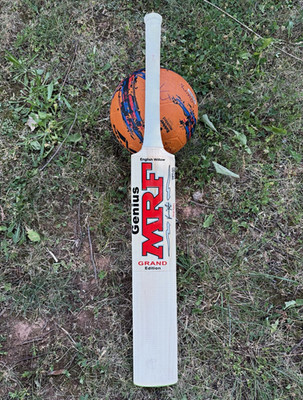 MRF Genius Grand Edition English Willow Cricket Bat Size 5 Jr Bat