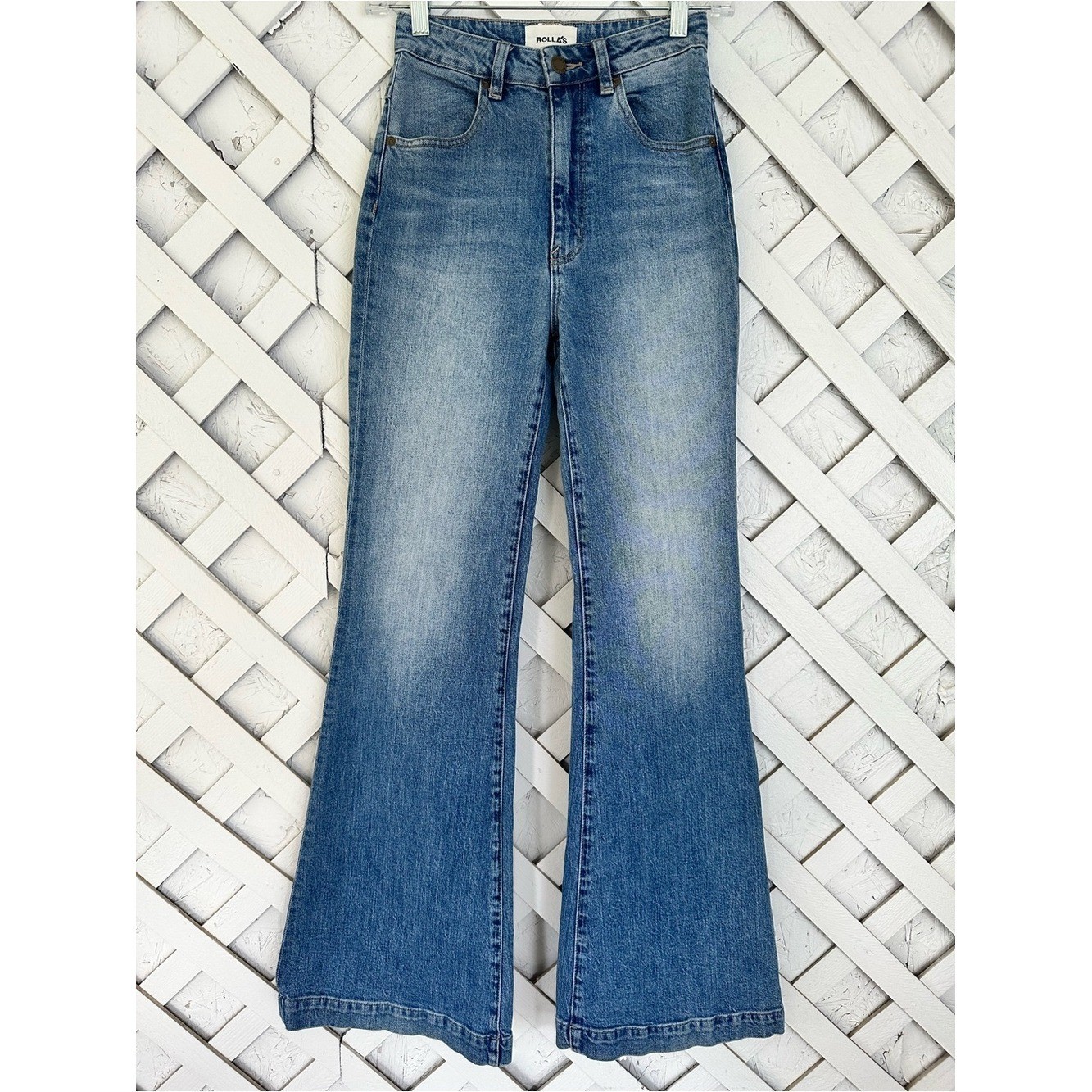 Rolla's East Coast High Waist Flare Jeans Light Wash size 24