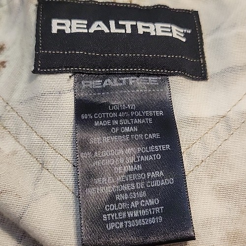 Realtree Overalls Pants Youth Large 10-12 Camouflage Outdoor Fishing Hunting - Picture 8 of 10