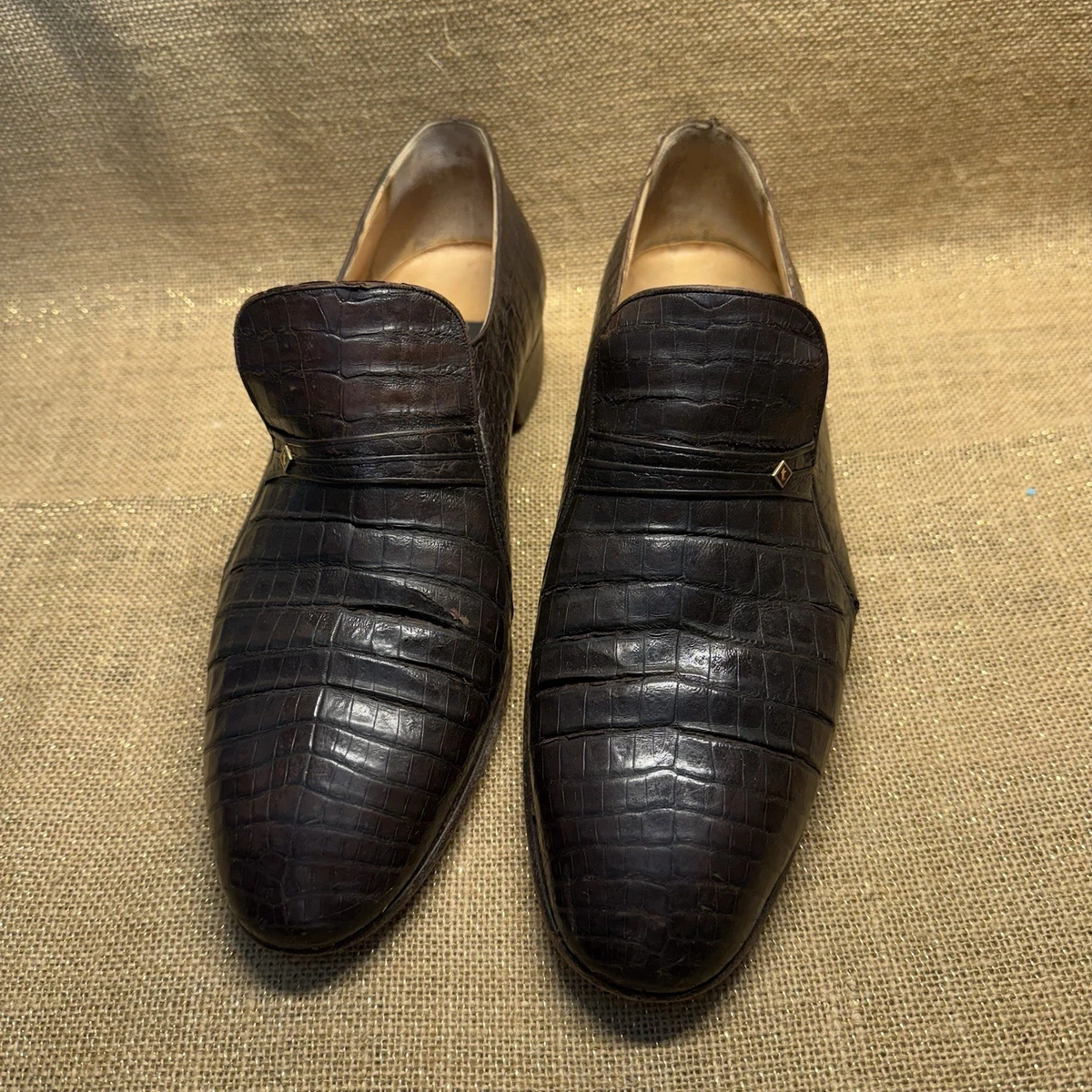 A. Testoni Brown Leather Oxford Mens Size 10M Dress Shoes Made In Italy Work a.testoni Brown Dress Shoes for Men for sale | eBay main image 3