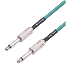 1X(Guitar Instrument Cable Electric Guitar Cord 6.35mm Mono Plug Connect3881