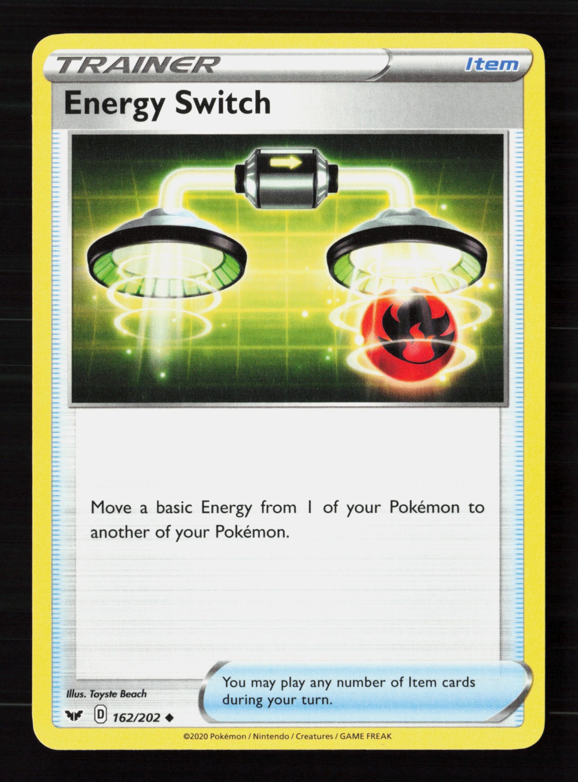 Energy Switch 162/202 Pokemon TCG SWSH01: Sword & Shield Base Set MP