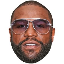 Floyd Mayweather Jr Glasses Celebrity Mask, Flat Card Face, Fancy Dress Mask