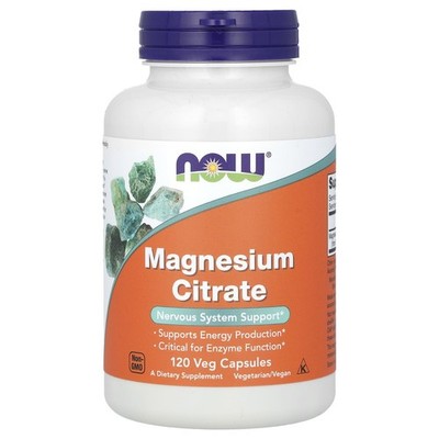 Now Foods, Magnesium Citrate, 400mg, 120 Veg. Kapseln