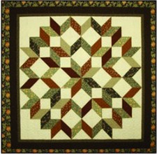 Calico Carriage Quilt Designs Rippling Star Quilt Pattern, No Diamonds, No "Y...