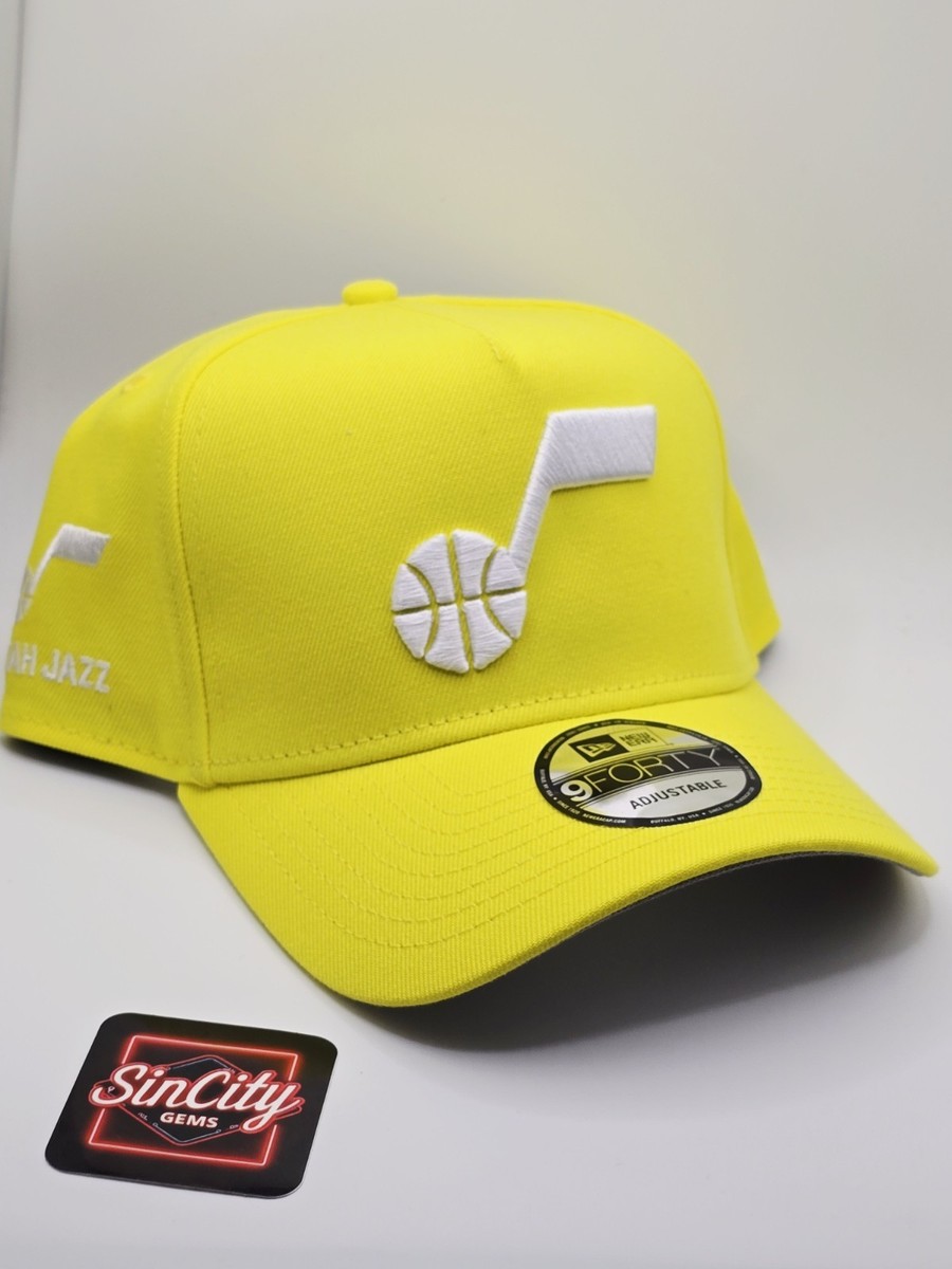 New Era Utah Jazz 9FORTY A-Frame Yellow Snapback Hat Cap | eBay