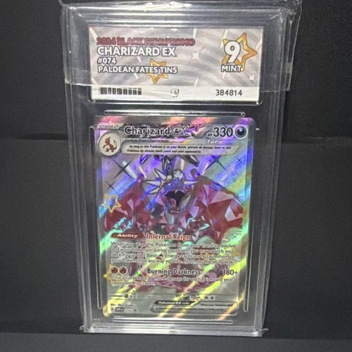 2024 Charizard Paldean Fates Tin Promo 074 Black Star Promo Ace 9