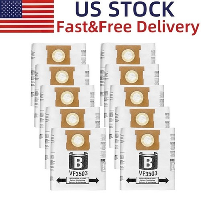 #ad 10 Gallon For Ridgid Shop Vac bags Size B VF3503 Dust Collection Vacuum Bags $12.11