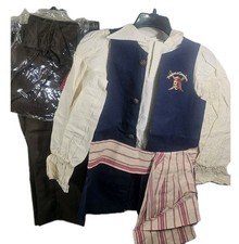 Disney Parks Pirates of The Carribean Child Costume sz L Vest Pants Hat Boots