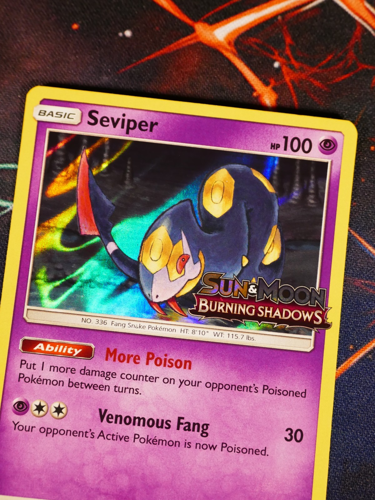 LP/NM Pokemon (Prerelease) SEVIPER Card SM BLACK STAR PROMO Set SM46 Holo Foil