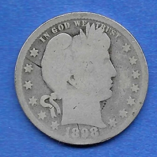 1898 BARBER QUARTER DOLLAR, OVER 100 YEARS OLD!!!