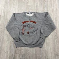 Vintage Russell Athletic Beddow Hall Terrace Sweatshirt Large Calvin & Hobbes