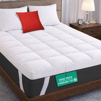 Mightysoft Mattress Topper 10cm Thick with Extra Deep Quilted OEKO-TEX Certified