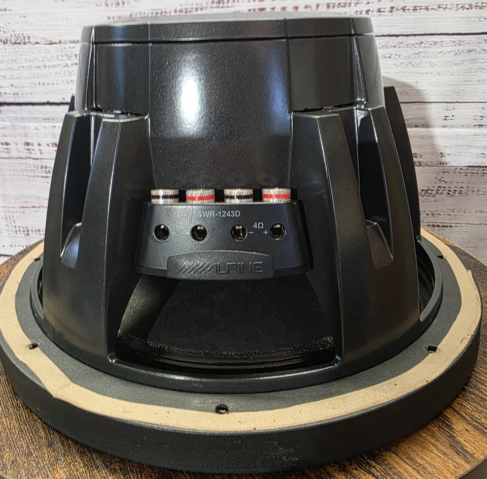 Subwoofer para automóvil Alpine serie R SWR-1243D bobina de voz doble 12 pulgadas Foto 2 de 4
