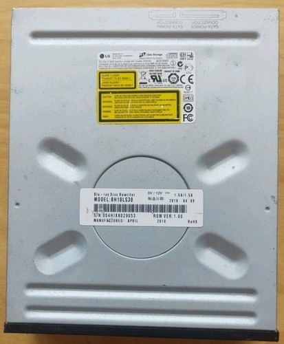 LG BH10LS30 Blu-Ray Super Multi Blue Disc Rewriter, DVD-RW, Internal SATA VGC - Photo 2/12