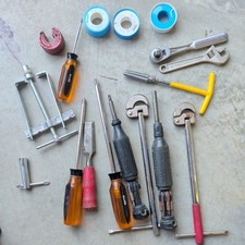 Lot Of Random Tools Used Some Plumbing Some Vintage 2 Basin Wrenches