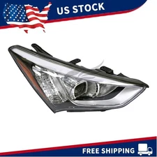 Right Passenger Side Headlight For 2013 2014 2015 2016 Hyundai Santa Fe