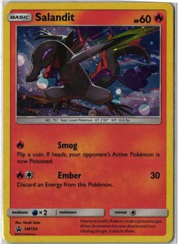 Salandit - #SM154 Cosmos Holo Promo Sun & Moon Promo MP Pokemon TCG