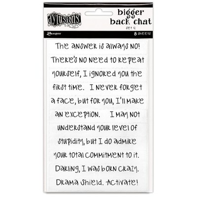 Dyan Reaveley's Dylusions Bigger Back Chat Aufkleber-weiß Set #4 - 5A002FVC-1GH9