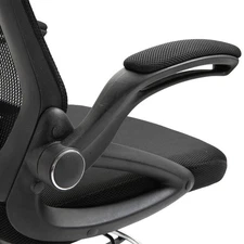 Vinsetto Drafting Office Chair with Flip-Up Armrests, Black