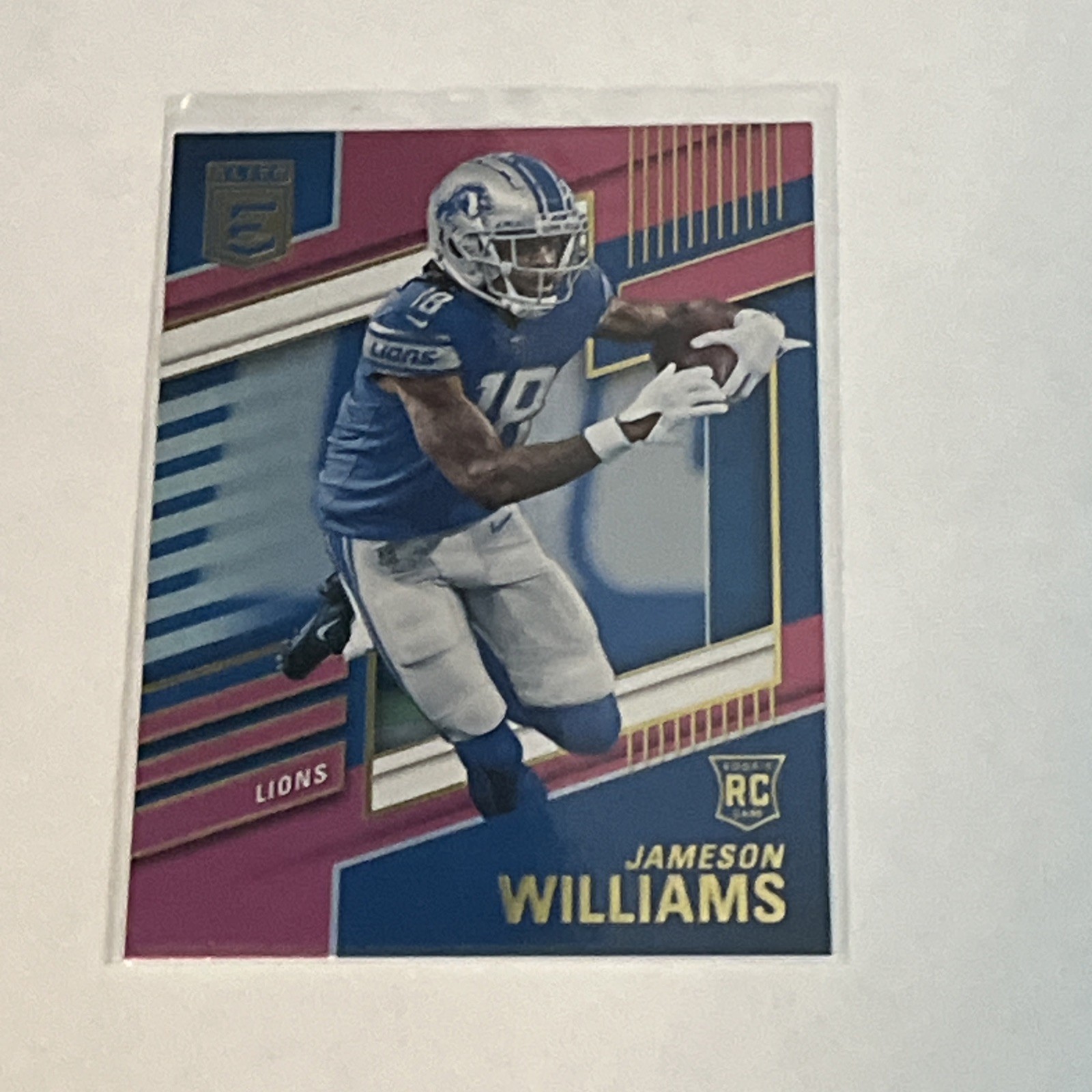 2022 Panini Donruss Elite Pink Jameson Williams #121 RC Detroit Lions