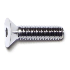 5/16"-18 x 1-1/4" Chrome Grade 8 Flat Socket Cap Screws (10 pcs.)