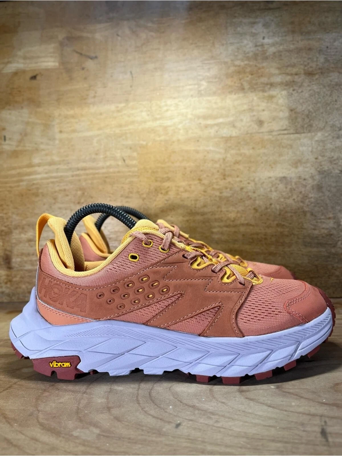 Hoka One One Anacapa Breeze Low Womens Size 7 Hiking Shoes Sun Baked Amber