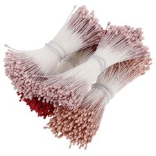 4 Bundles Faux Flowers Stamens Fake for Crafts Embellishments Crafting