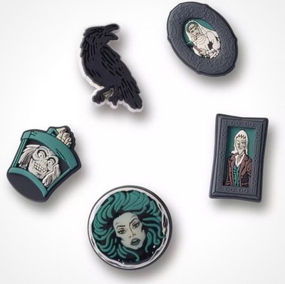 The Haunted Mansion Glow-in-the-Dark Jibbitz Set by Crocs
