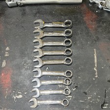 Snap-on Stubby Metric Wrench Set Of 9 11mm - 19mm Oxim B Series Clean Set