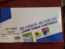 NEW IN BOX Hi-Vision Hi-Yields Laser Toner Cartridge CLT-407 Black Ink 