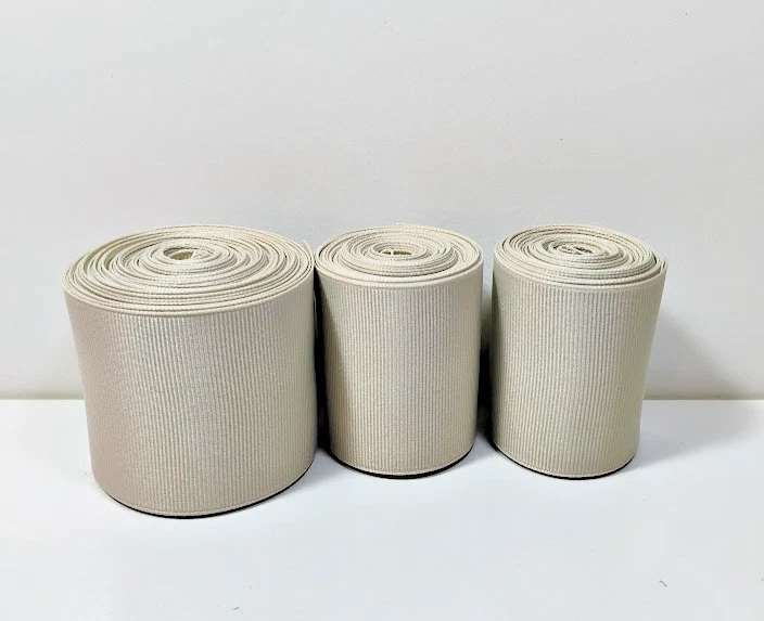 Wide Beige Grosgrain Ribbon 2 1/4" wide x 15+ yards Schiff Brand Cool Khaki - Image 2 of 3