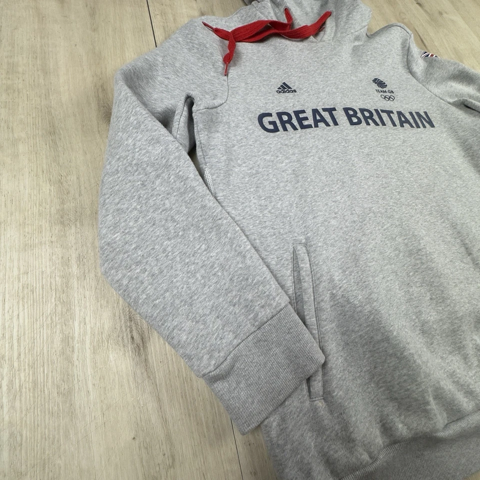 Adidas команды GB Великобритании толстовка с капюшоном Рио 2016 Олимпийских игр футбол мужской средний свитер - Изображение 4 из 4