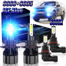 8K BLUE For Ford F-150 2004-2012 LED Headlight High Low Beam Fog Light Bulbs Kit