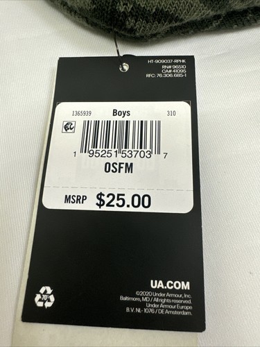 Under Armour Boys UA Graphic Knit Beanie Camo OSFM - Picture 4 of 5