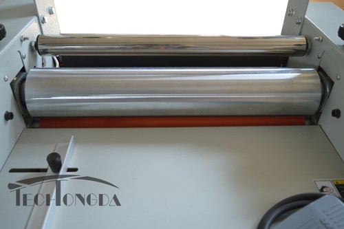 Rodillo de acero inoxidable 110V 14" varilla de acero rodillo térmico máquina laminadora - Imagen 6 de 7