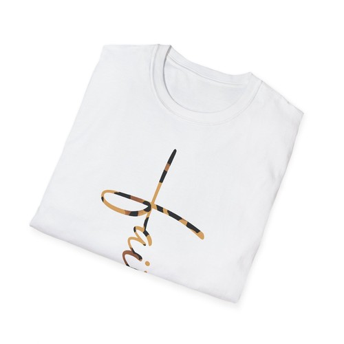 Leopard Print Faith Cross T-Shirt, Faith Christian Tee, Unisex Premium Cotton - Picture 17 of 89