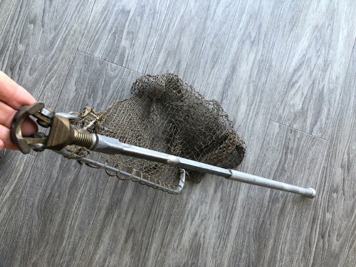 Trout Folding Fishing Landing Net; stamped 'M' Made in Great Britain - Picture 11 of 15