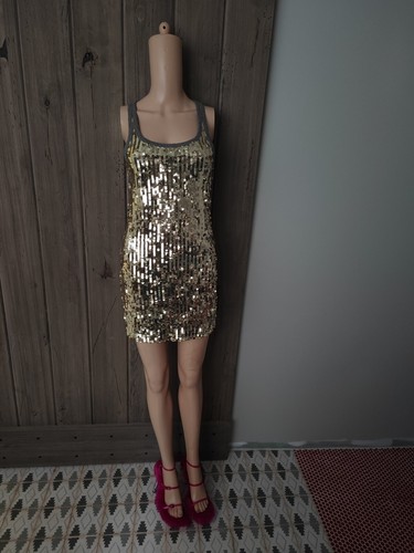 DOLCE AND GABBANA D&G sequin DRESS SZ IT40 - Picture 2 of 10