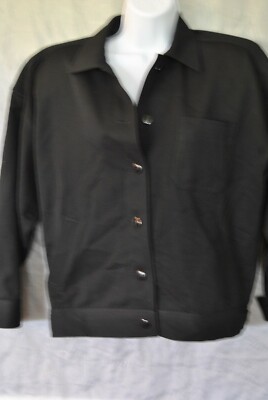 Women's Jacket By Cathy Harwich Size 4 black in Color RN 76472