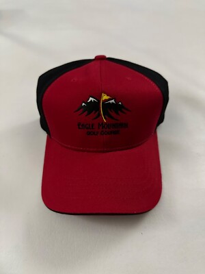 Eagle Mountain Golf Course Graphic Red Baseball Hat One Size