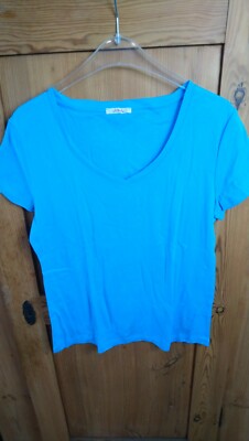 Vivanda organic underwear shirt blue size 44/46 Aqua read description!! E403
