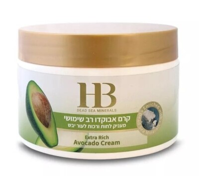 H&B Dead Sea Minerals Extra Rich Avocado Cream 350ml 11.8fl.oz