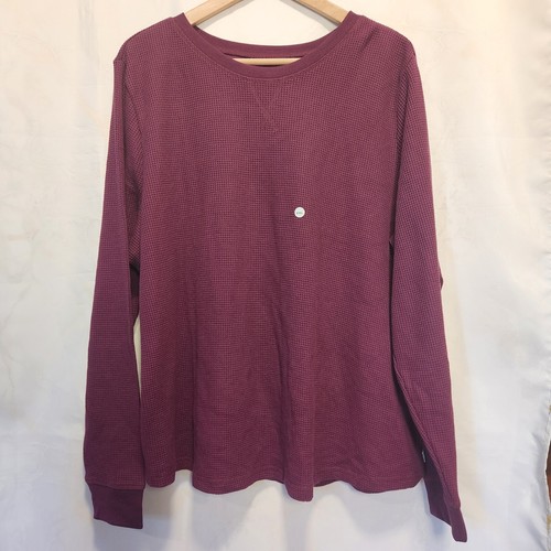 Eddie Bauer Long Sleeve Thermal Women's 2XL Purple Waffle Knit Layering Outdoors