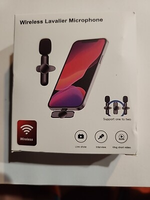 Lavalier Microphone Wireless Audio Video Recording Mini Mic For Android